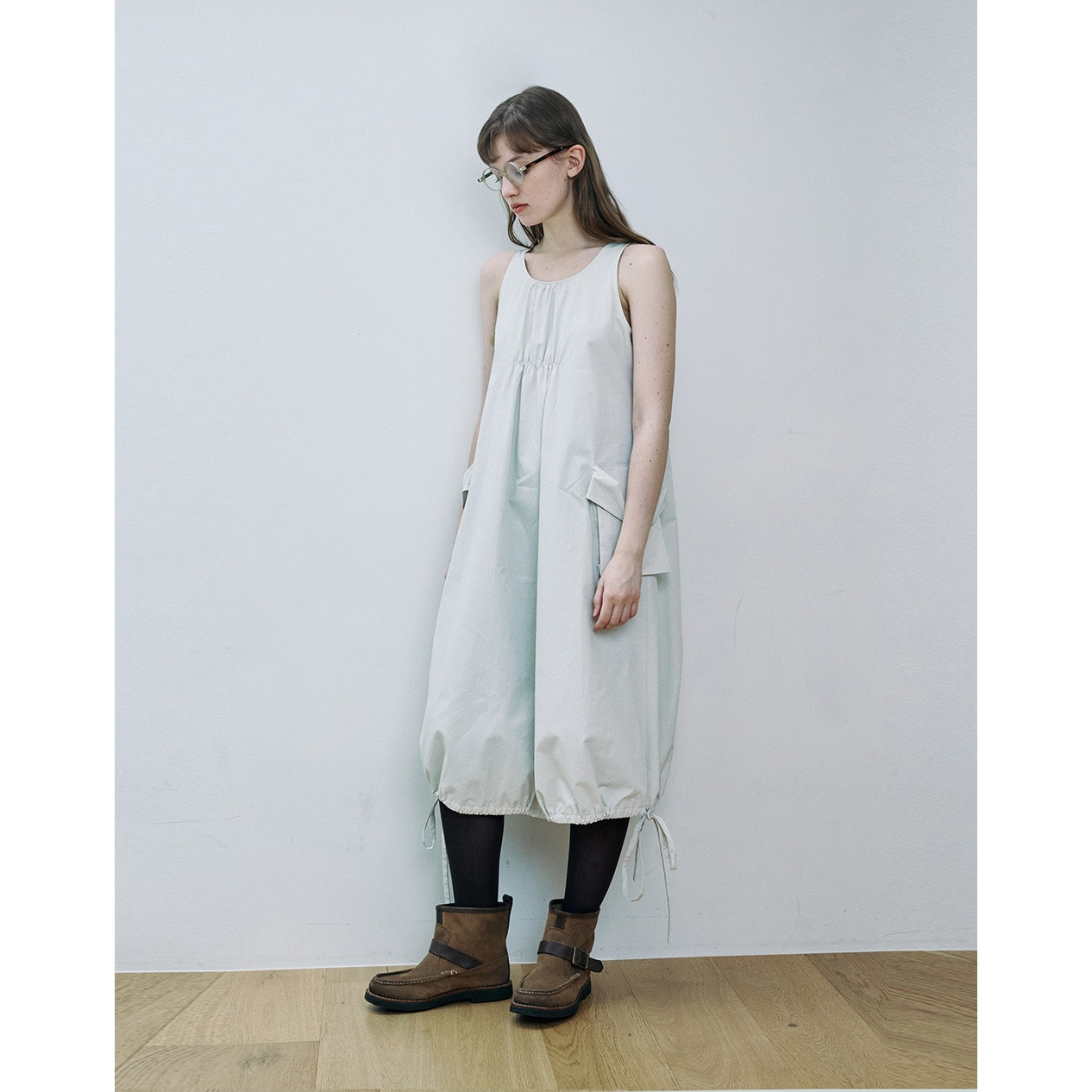 Pocket String One-Piece (Ivory) :: WALALAND(왈라랜드)
